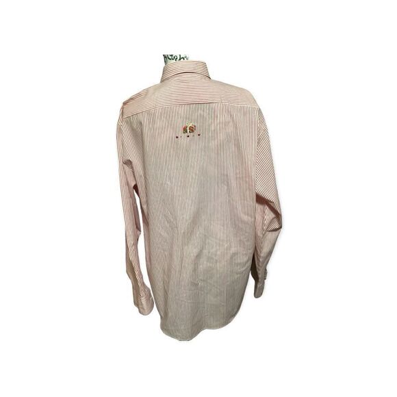 Vintage Mili Designs Stripe Button Down Christmas Shirt Size: XL - Picture 2 of 11